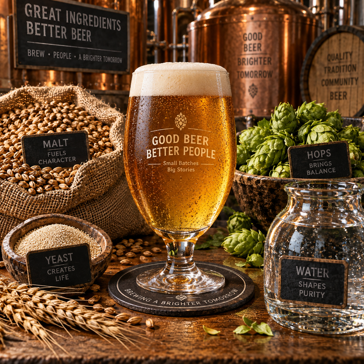 Hopfen, Malz, Wasser, Hefe: Die vier Zutaten und ihre Geheimnisse für perfektes Bier